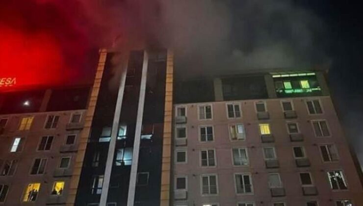 11 katlı rezidansta yangın: Mahsur kalan 40 kişi kurtarıldı!