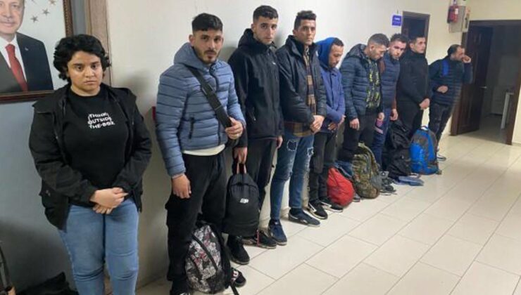 13 kaçak göçmen yakalandı