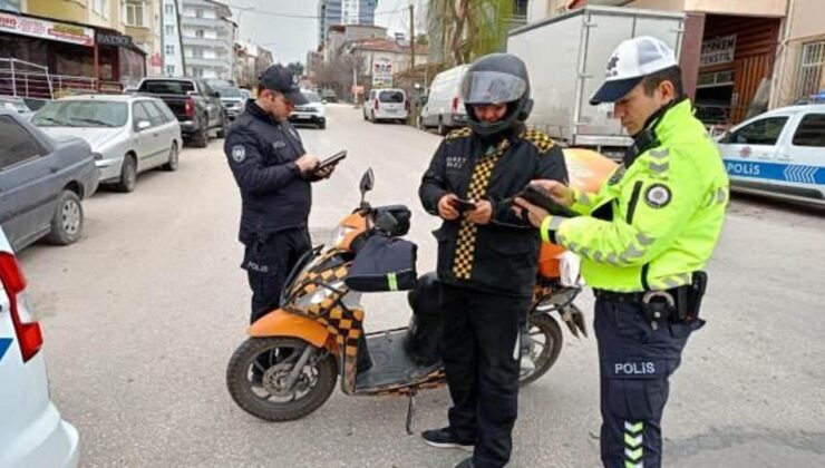 18 motosiklet sürücüsü 37 bin 170 TL’lik ceza!