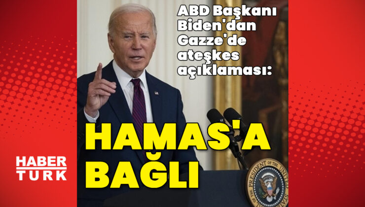 Biden'a göre, Gazze'de ateşkes anlaşması Hamas'a bağlı