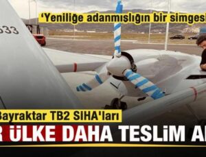 Bir ülke daha TB2 SİHA’ları teslim aldı! Bakandan açıklama: Adanmışlığın bir simgesi