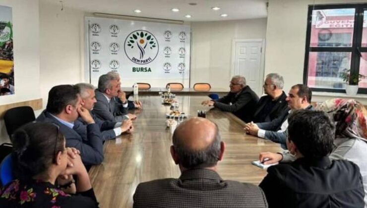 Bursa’da CHP’den DEM’e ziyaret