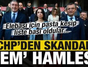 CHP’den ‘DEM’ hamlesi: Elebaşı için pasta kesip, liste başı oldular…