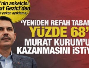 CHP’nin anketçisi Gezici’den Yeniden Refah iddiası! Murat Kurum’un kazanmasını istiyorlar