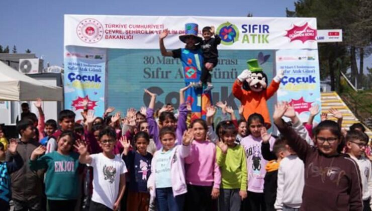 Depremzede çocuklar için ‘Sıfır Atık’ etkinliği! Gönüllerince eğlendiler