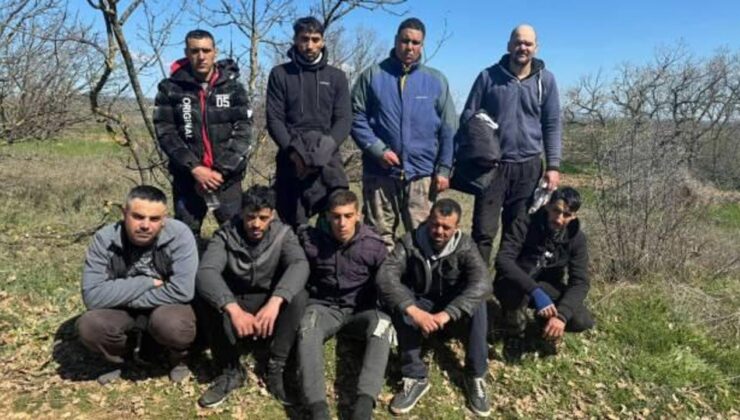 Edirne’de, Mısır uyruklu 9 kaçak göçmen ve 1 organizatör yakalandı