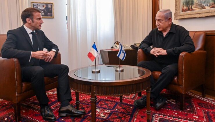Fransa Cumhurbaşkanı Macron, İsrail Başbakanı Netanyahu'yu uyardı: Savaş suçu olur