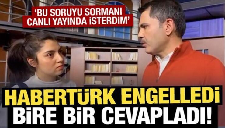 Habertürk ‘Gazze’ sorusunu engelledi: Murat Kurum, program sonrası cevapladı