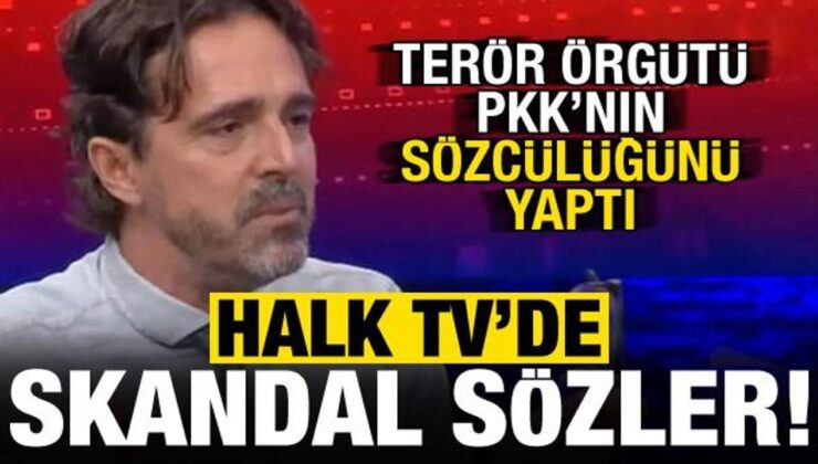 Halk TV’de skandal sözler! Terör örgütü PKK’nın sözcülüğünü yaptı