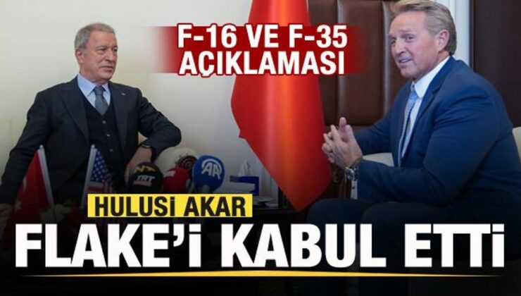 Hulusi Akar, Jeffry Flake’i kabul etti! F-16 ve F-35 açıklaması