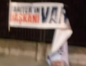 İstanbul’da pankartlara saldırı! Belediye başkan adayı isyan etti