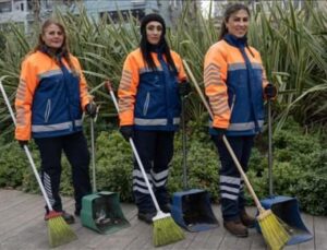 İstanbul’un meydanlarına kadın temizlik işçilerinin eli değiyor