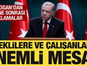 Kabine toplantısı sona erdi! Başkan Erdoğan’dan emeklilere ve çalışanlara mesaj