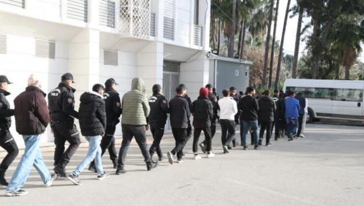 Mersin’de dolandırıcılık operasyonunda 20 şüpheli tutuklandı