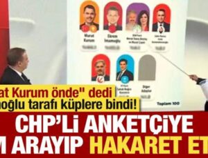 ‘Murat Kurum önde’ dedi, İmamoğlu tarafı küplere bindi! CHP’li anketçiye hakaret eden kim?