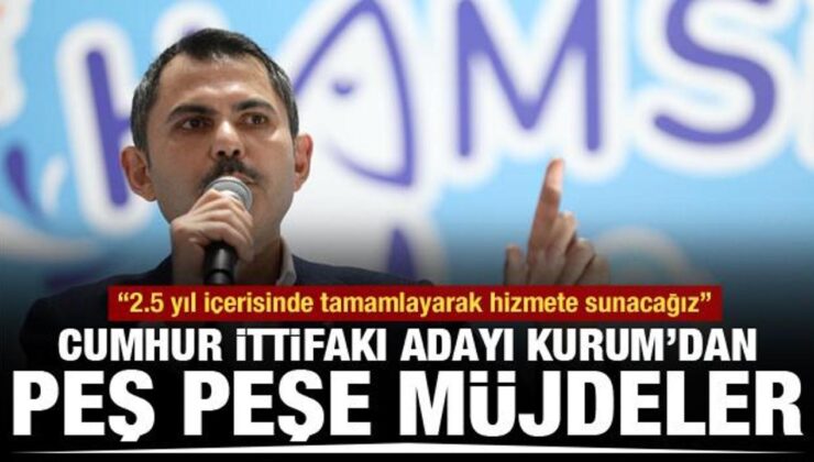 Murat Kurum Pendik’te: 2.5 yıl içerisinde tamamlayarak hizmete sunacağız