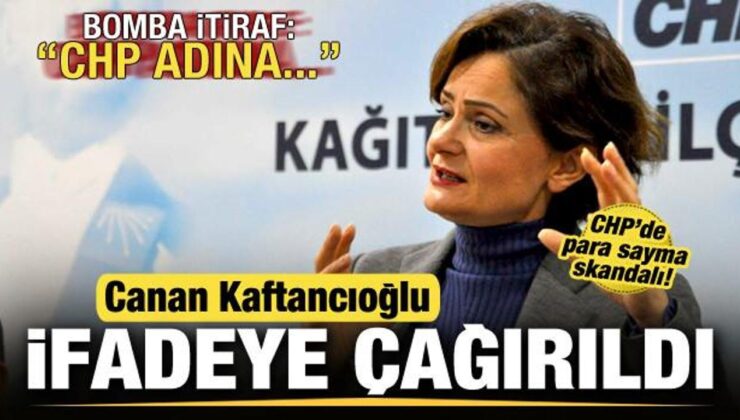 Para sayma skandalı! Canan Kaftancıoğlu ifadeye çağrıldı! Bomba itiraf: CHP adına…