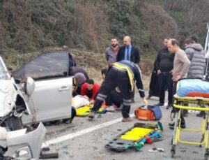 Rize’de trafik kazası: Yaralılar var!