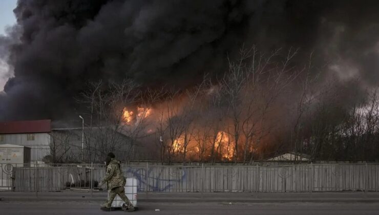 Rusya, Ukrayna'nın başkenti Kiev'e 44 gün sonra hava saldırısı düzenledi