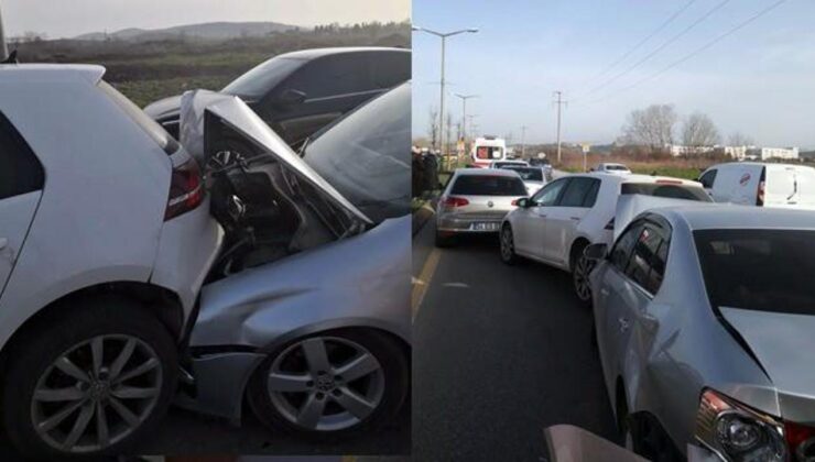 Sakarya’da zincirleme kaza: 7 araç birbirine girdi