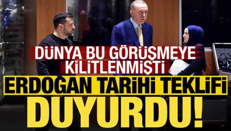 Son dakika: Dünya bu görüşmeye kilitlenmişti! Erdoğan tarihi teklifi duyurdu…