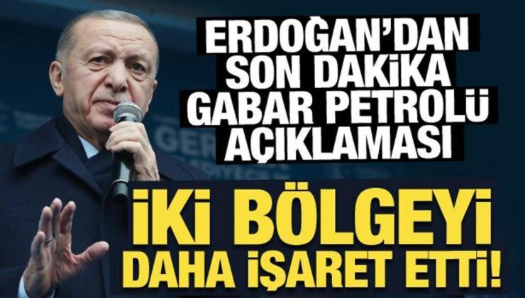 Son Dakika: Erdoğan’dan son dakika Gabar petrolü açıklaması: İki bölgeyi daha işaret etti!
