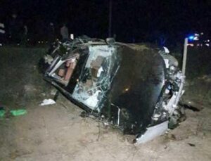 Tokat’ta feci kaza: Taklalar atarak tarlaya uçtu