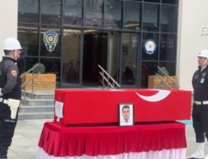 Trafik kazasında şehit olan polis Fırat Der için tören yapıldı