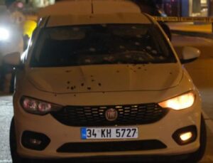 Ümraniye’de trafik ışıklarında duran otomobile silahlı saldırı