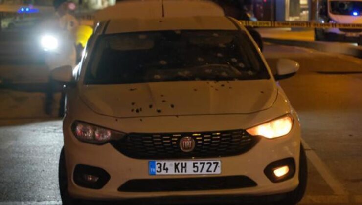 Ümraniye’de trafik ışıklarında duran otomobile silahlı saldırı