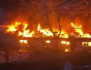 Zonguldak’ta tekstil atölyesinde korkutan yangın