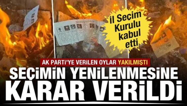 AK Parti oylarının yakıldığı Halfeti’de seçimin yenilenmesine karar verildi