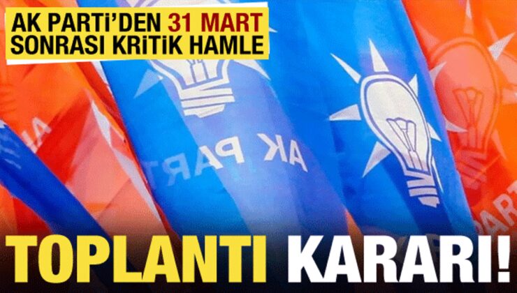 AK Parti’de yerel seçim sonrası kritik hamle! MYK  toplanıyor