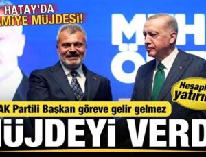 AK Partili Başkan Öntürk göreve gelir gelmez müjdeyi verdi! Hatay’da ikramiye müjdesi