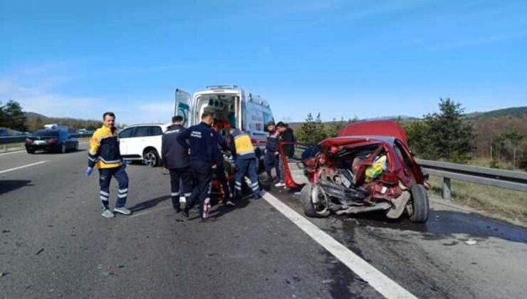 Anadolu Otoyolu’nda feci kaza: Yaralılar var!