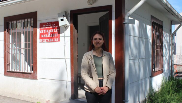 Ankara’da ikinci üniversiteyi okuyan Aylin, 25 yıllık muhtarı devirdi
