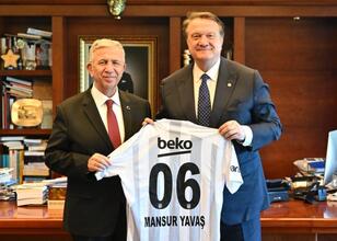 Beşiktaş Başkanı Hasan Arat, Mansur Yavaş’ı ziyaret etti