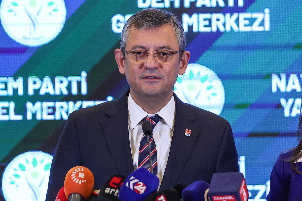 Özgür Özel'in PKK uzantısı DEM Parti'yi ziyareti