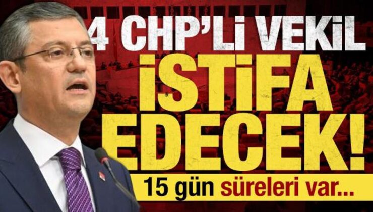 CHP’nin milletvekili sayısı düşüyor! 4 koltuk kaybettiler: 15 gün süreleri var…