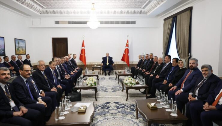 Cumhurbaşkanı Erdoğan, Irak Türkmen ve Sünni toplumu temsilcilerini kabul etti
