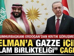 Cumhurbaşkanı Erdoğan’dan Gazze diplomasisi! Prens Selman ile görüştü