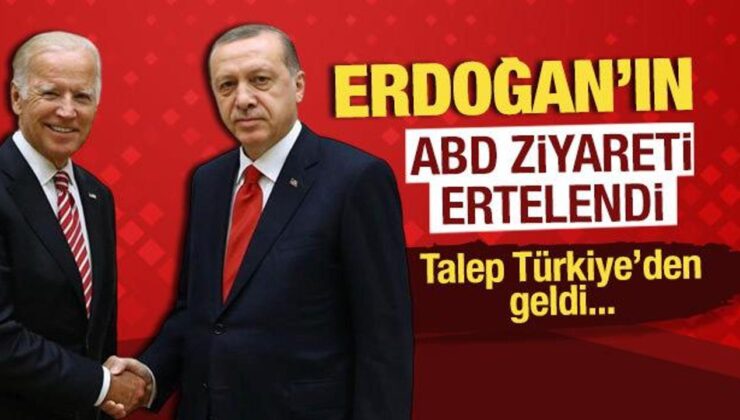 Cumhurbaşkanı Erdoğan’ın ABD ziyareti ertelendi!