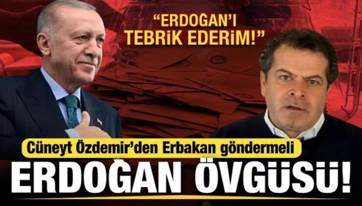 Cüneyt Özdemir’den Erbakan göndermeli Erdoğan övgüsü: Ben Erdoğan’ı tebrik ederim…