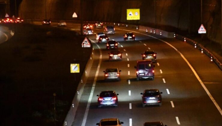 Emniyet şeridini kullanan araçlara 560 bin TL ceza