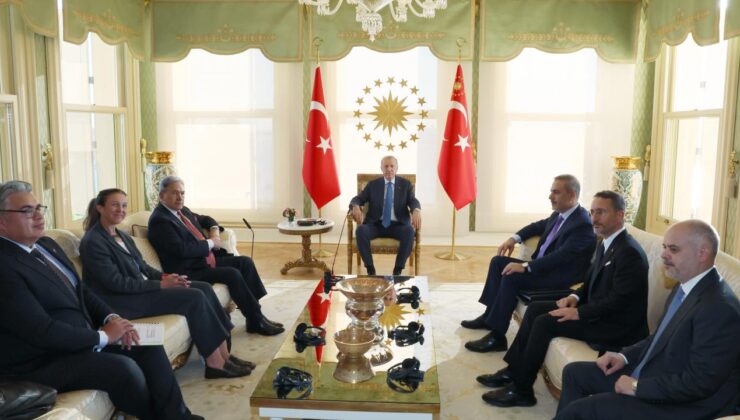 Erdoğan, Yeni Zelanda Başbakan Yardımcısı Peters’i kabul etti