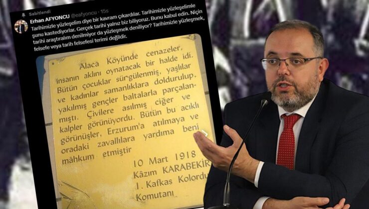 Erhan Afyoncu’dan ‘tarihimizle yüzleşelim’ söylemine sığınanlara sert tepki