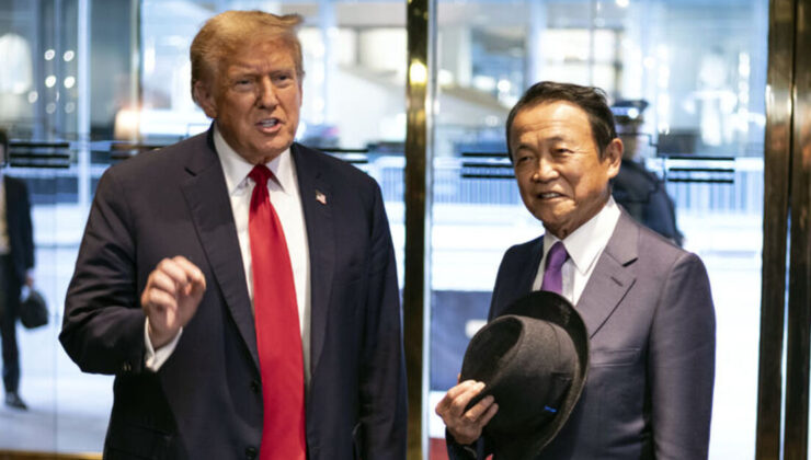 Eski Japon Başbakan Aso, ABD ziyaretinde Trump ile görüştü
