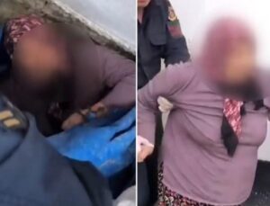 Esrar üretmekten ceza alan firari kadın kömürlükte yakalandı