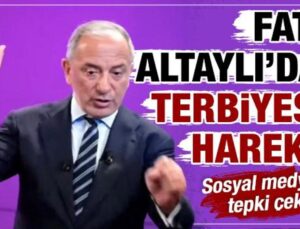 Fatih Altaylı’dan ekran önünde terbiyesiz hareket