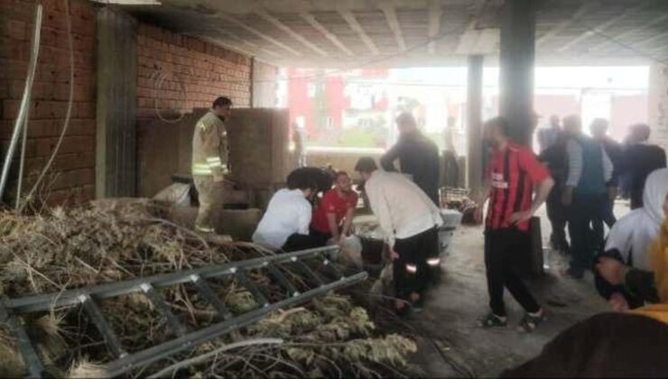 Halıları toplarken havalandırma boşluğuna düşen kadın, öldü